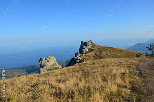 Stone ghost valley on the Crimean peninsula