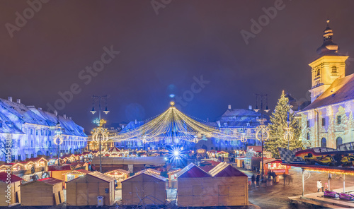 Christmas Market in Sibiu, Transylvania, Romania