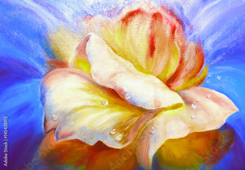 texture oil painting flowers  painting vivid flowers 