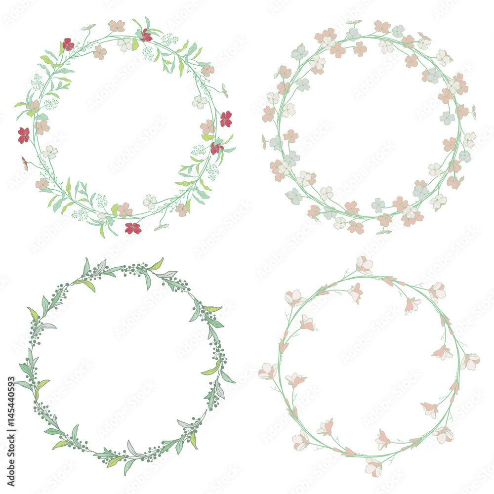 Wreaths, Branches, Laurels with Herbs, Plants and Flowers Wreaths, Branches, Laurels with Herbs, Plants and Flowers