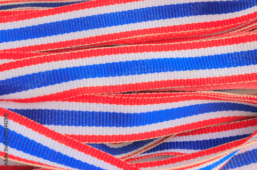 ribbon striped Thailand flag.