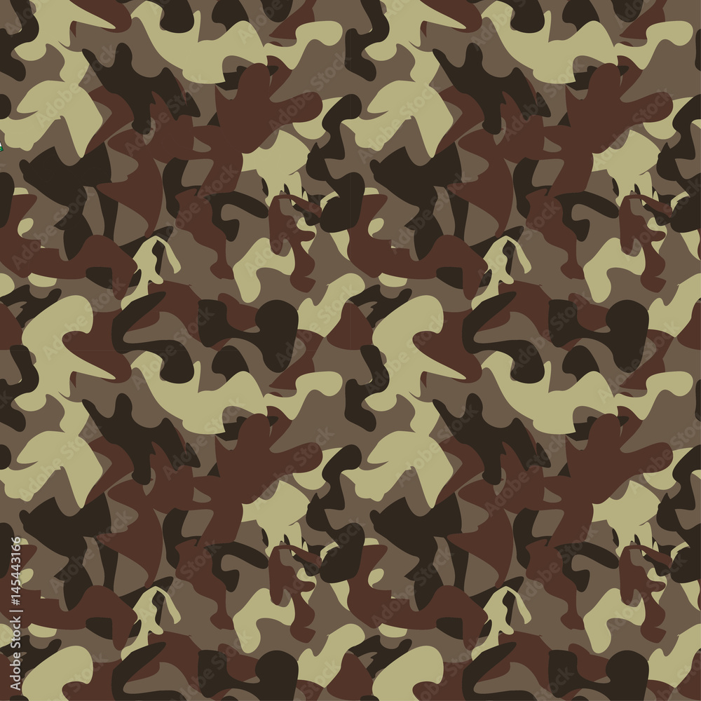 Fototapeta premium Vector camouflage pattern. Vector background of soldier grey. Camouflage pattern background. Classic clothing style masking camo repeat print. Black grey white colors winter ice texture.