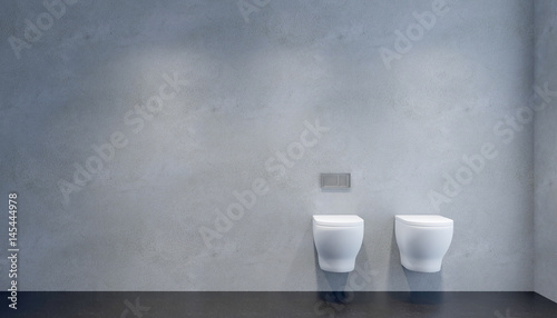 Modern bathroom. 3D rendering