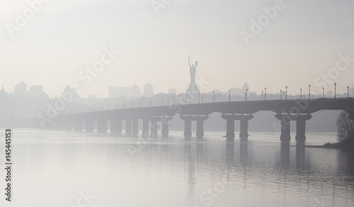 Kiev in fog