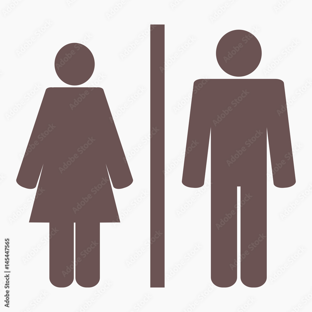 Man and Woman web icon vector illustration design. Man and Woman web icon vector illustration design.