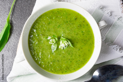Wild garlic soup photo