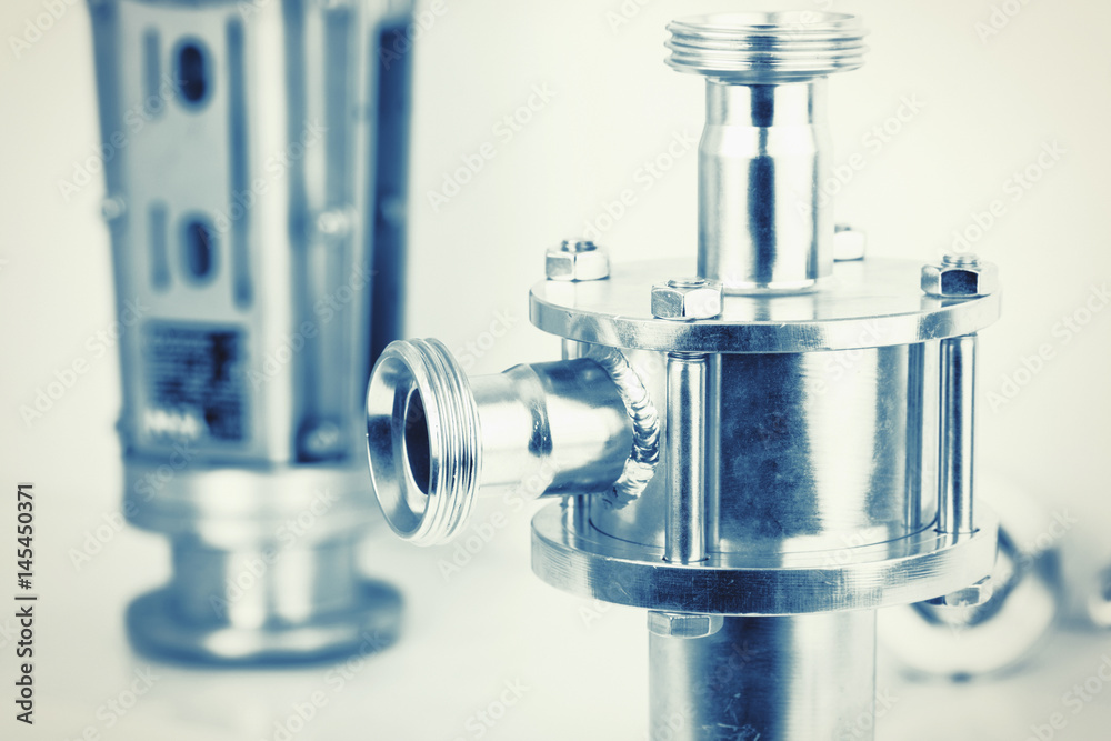 Fittings and ball valve with selective focus on thread fittings. Fittings and ball valve with selective focus on thread fittings.