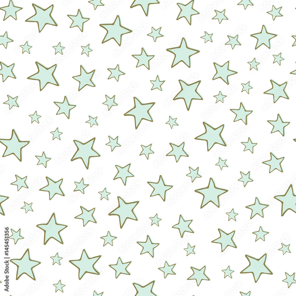 Fototapeta premium Stars seamless pattern