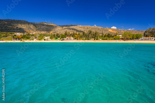 Marathi bay with beautiful beach on Crete, Greece