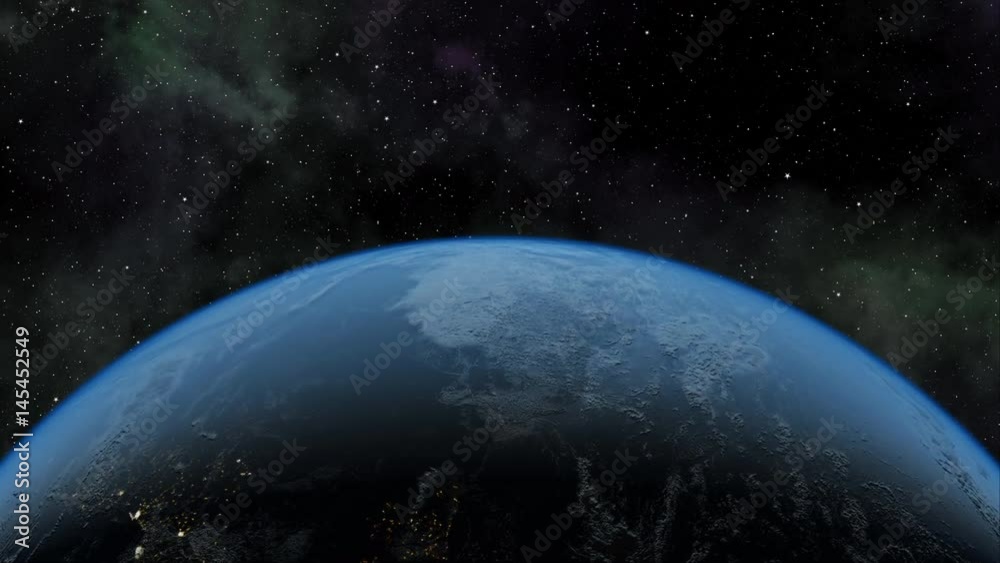 Global 0809: Planet Earth rotates in starry heavens (Loop). Global 0809: Planet Earth rotates in starry heavens (Loop).