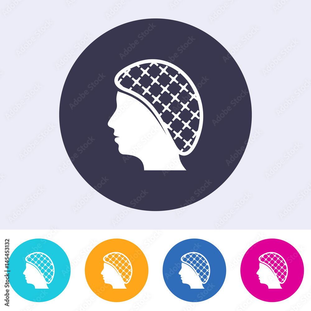 Φωτογραφία Single vector hairnets must be worn icon