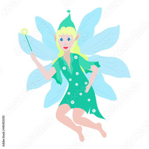 Spring fairy vector illustration