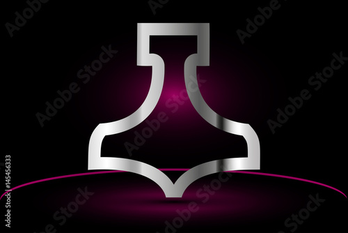 Thor hammer , Thor hammer  vector illustration