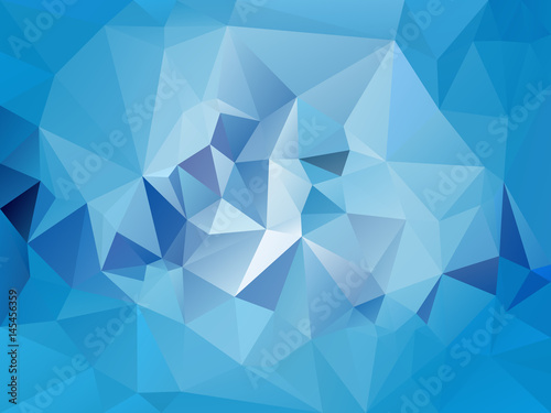 vector abstract irregular polygon background with a triangle pattern in light sky blue color © ardely