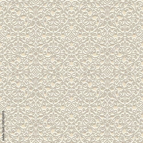 Vintage seamless pattern in light color © buia_gatta
