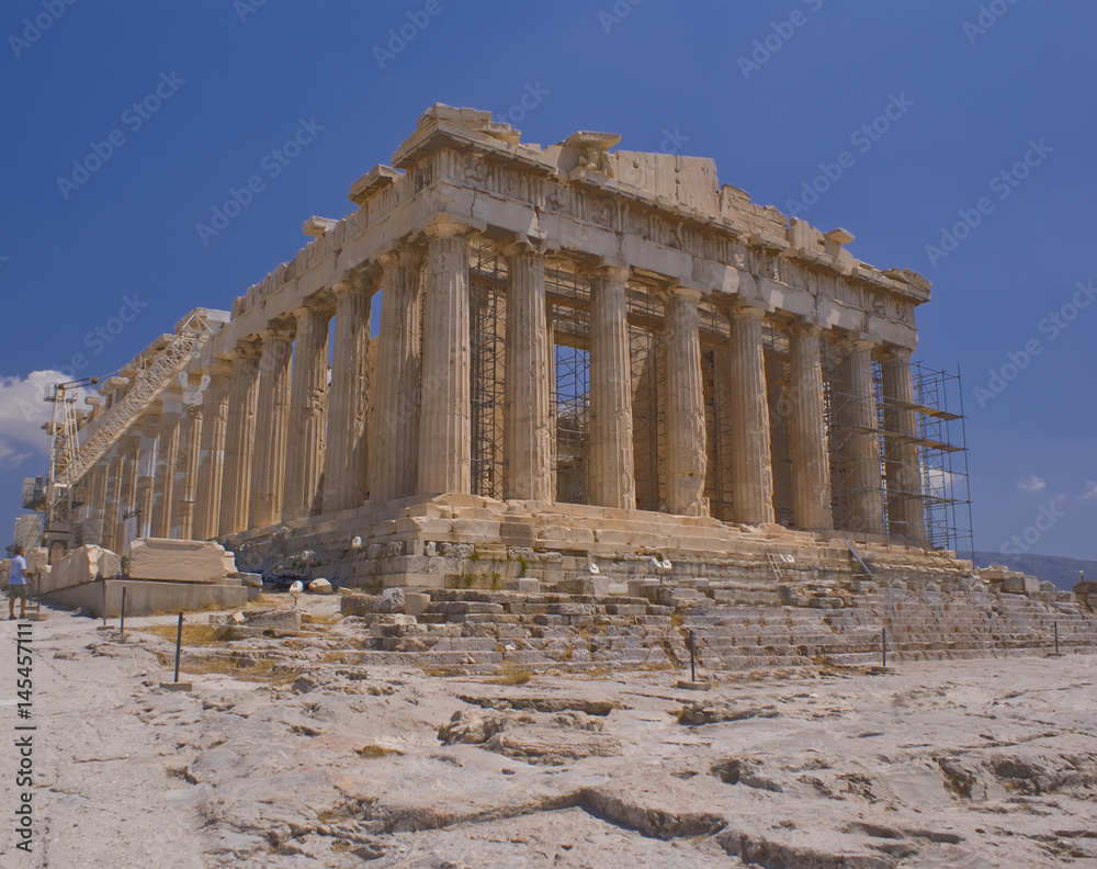 The Parthenon in Athens, Greece, a historic landmark The Parthenon in Athens, Greece, a historic landmark