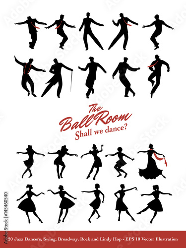 Twenty Jazz Dancers. Swing, Broadway, Rock and Lindy Hop