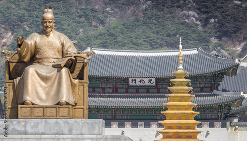 Photography Gyeongbokgung Palace in Seoul, South Korea