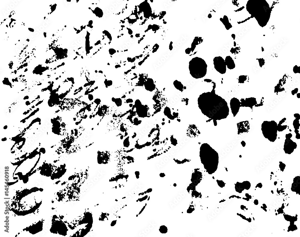 Hand-made grunge texture. Abstract ink drops background. Black and white grunge illustration. Vector watercolor artwork pattern Hand-made grunge texture. Abstract ink drops background. Black and white grunge illustration. Vector watercolor artwork pattern