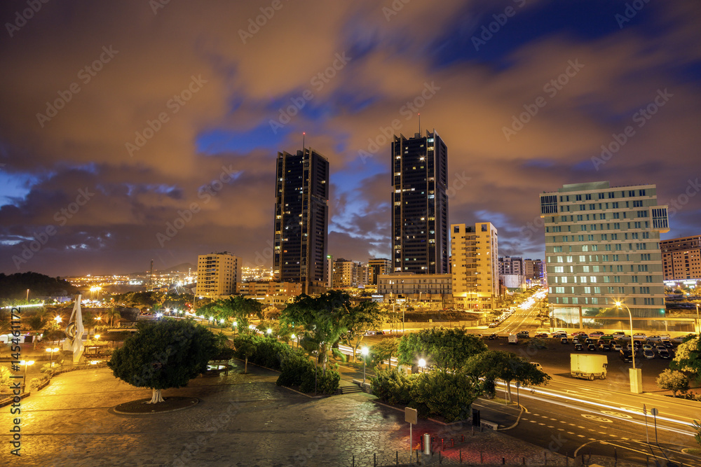 Obraz premium Santa Cruz de Tenerife panorama