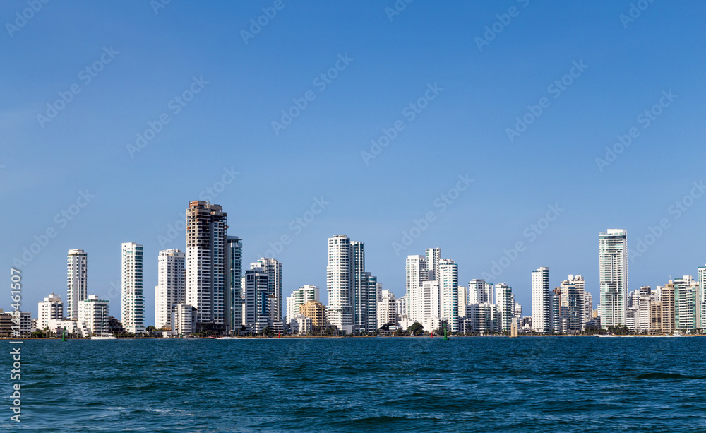 Skyline von Cartagena de Indias. Kolumbien. Karibikküste.
