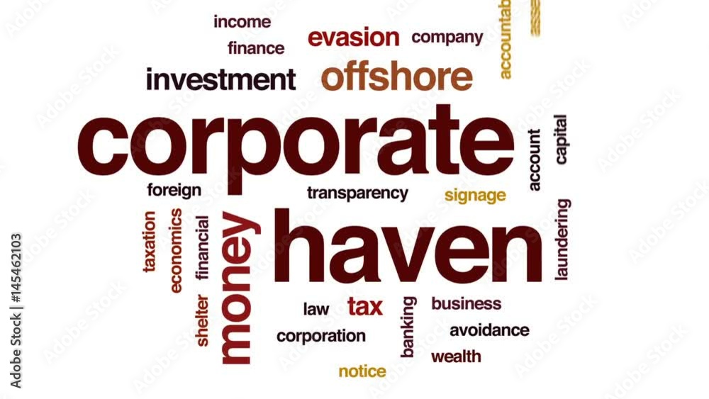 Corporate haven animated word cloud, text design animation. Corporate haven animated word cloud, text design animation.