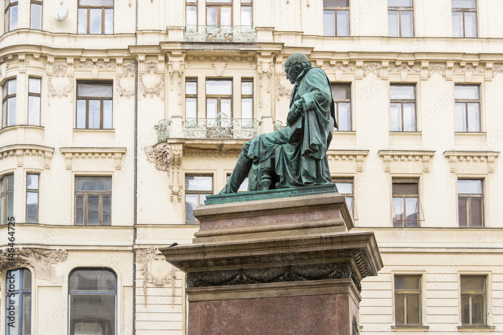 Statue Josef Jungmann in Prague, Czech Republic