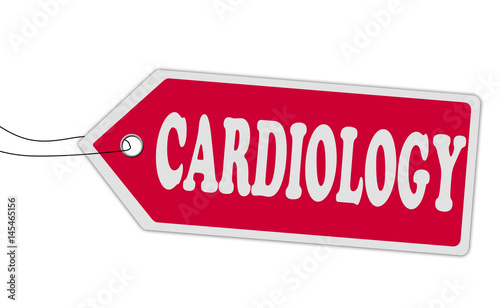 CARDIOLOGY price tag red on white