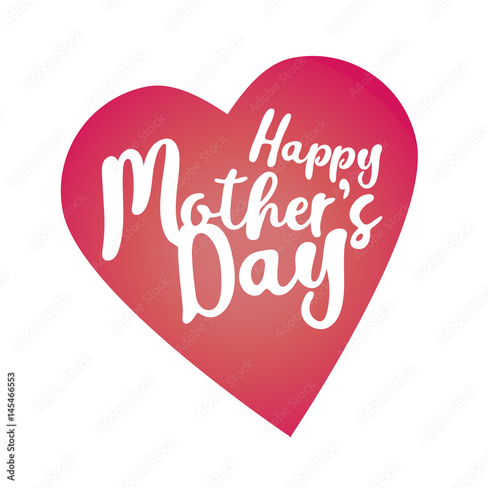 Happy mother s day. Vector.Can be used to design postcards.