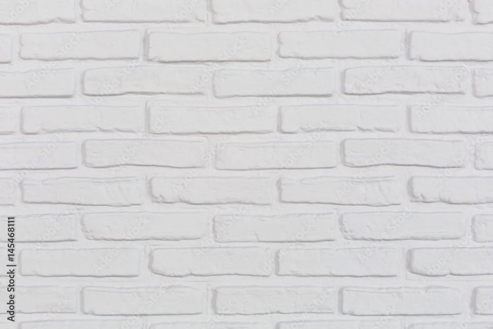 The white brick wall. Background. The white brick wall. Background.