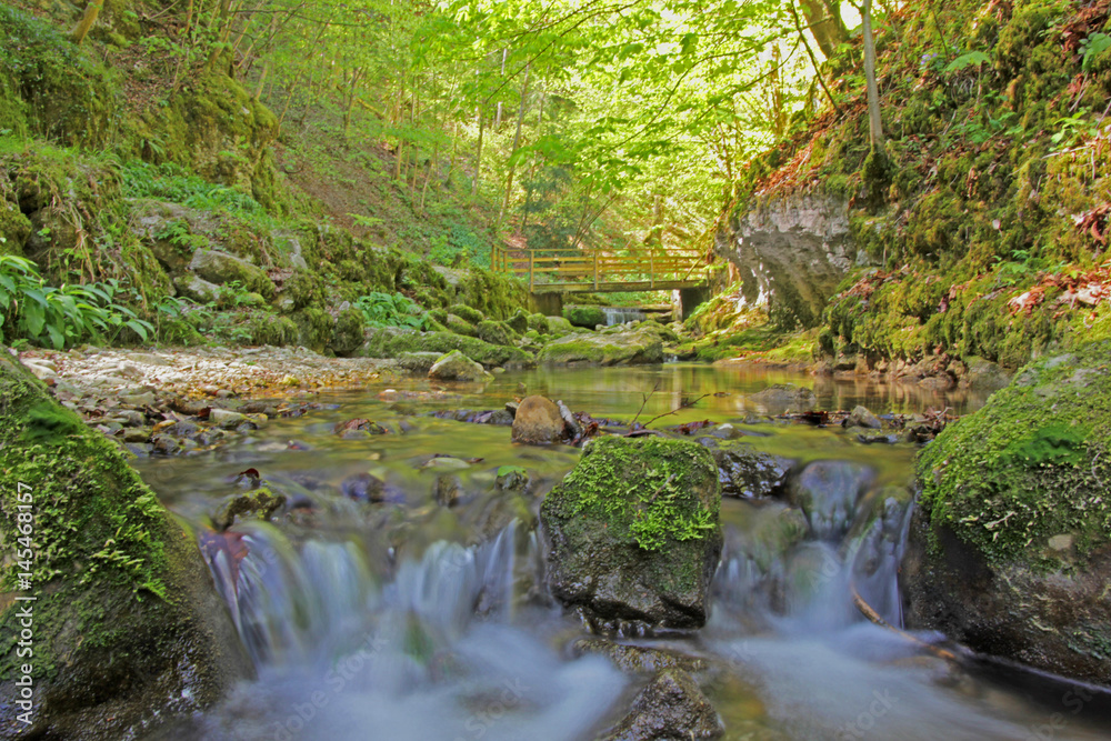 Wasserfall, Verenaschlucht, Solothurn, Schweiz Wasserfall, Verenaschlucht, Solothurn, Schweiz