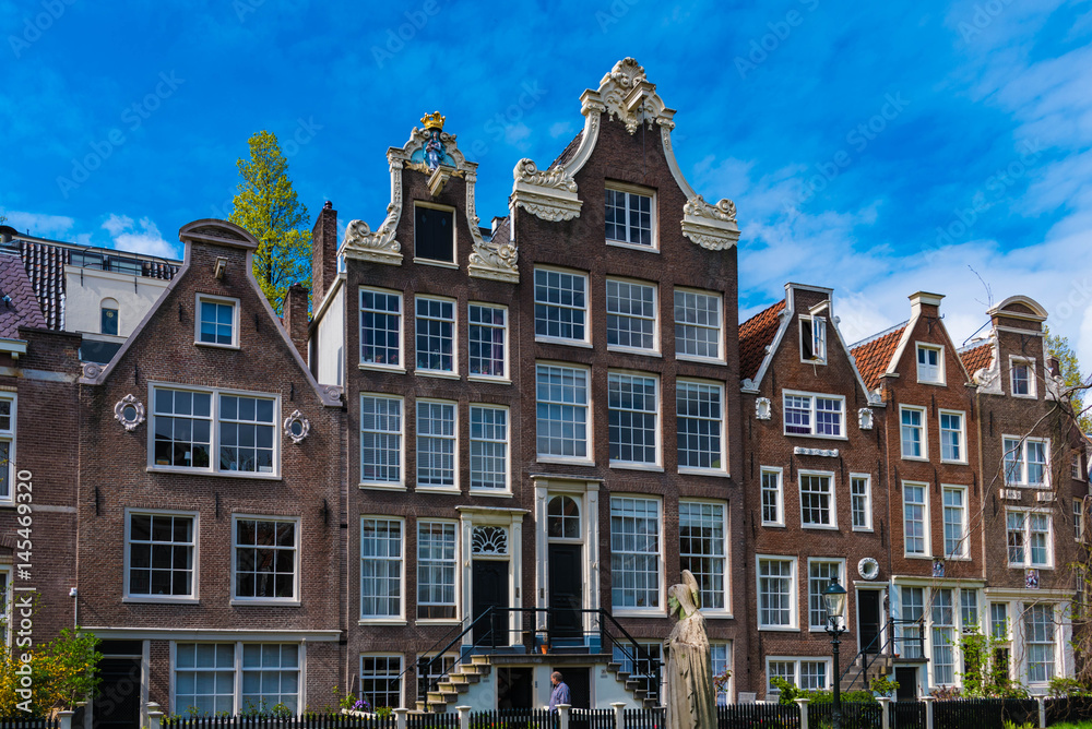Obraz premium Historische Fassaden Beginenhof Amsterdam