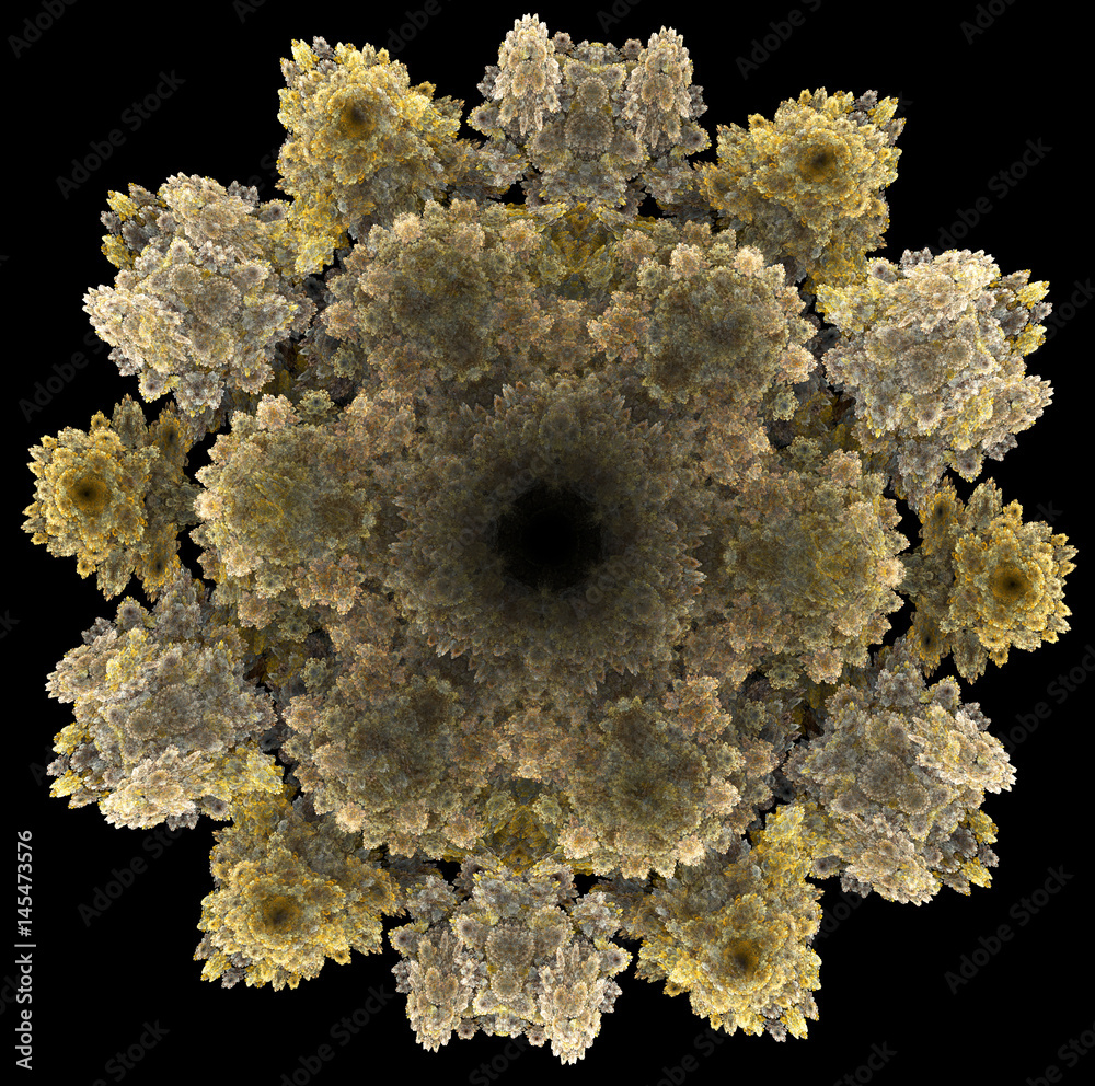 Obraz premium Abstract fractal illustration for creative design