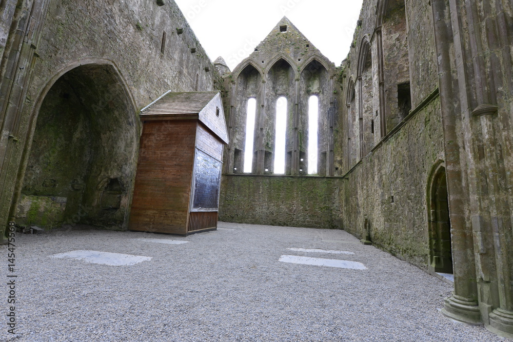 Interior of the Cathedral at the Rock of Cashel