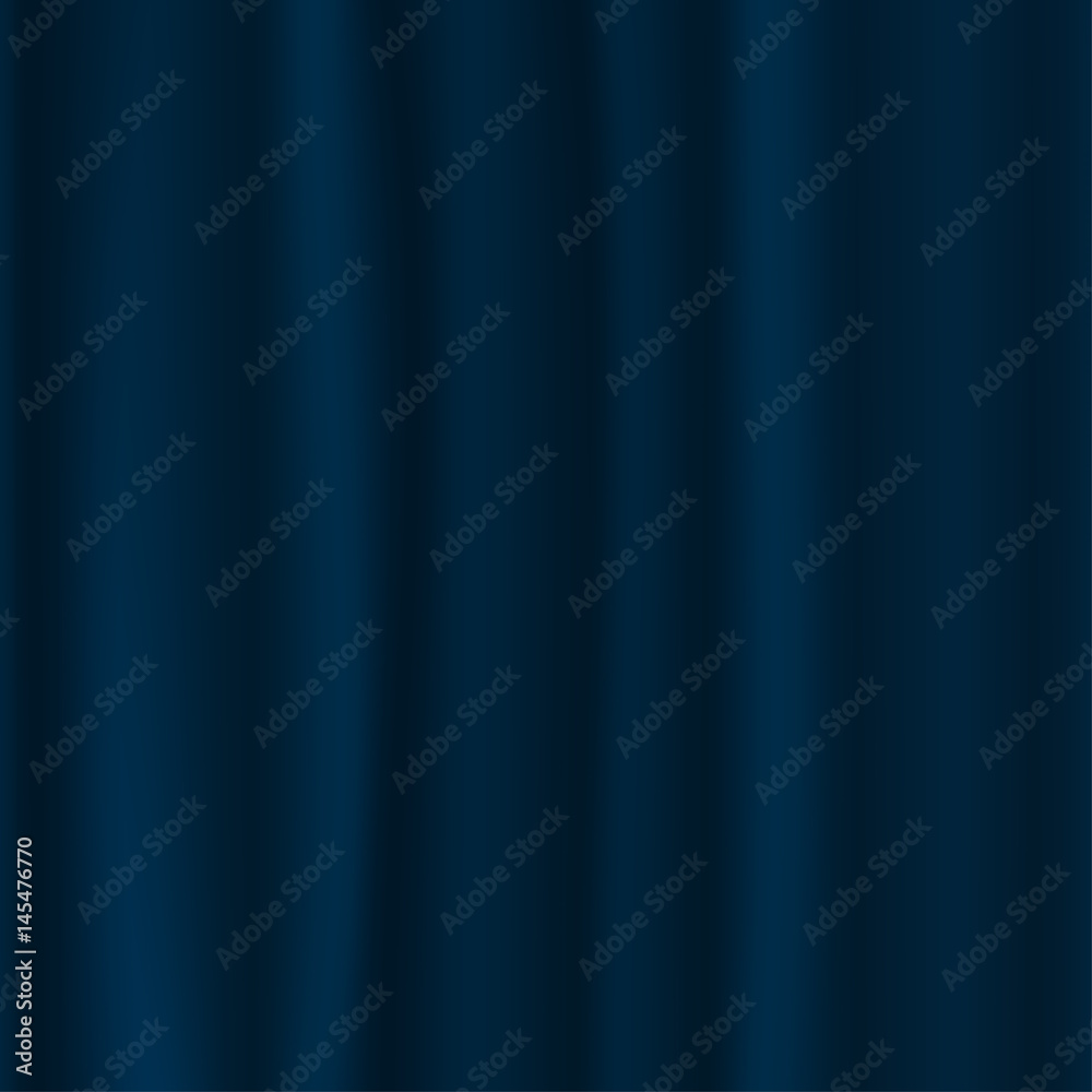 Blue curtain background. Luxury blue, dark color. Vector