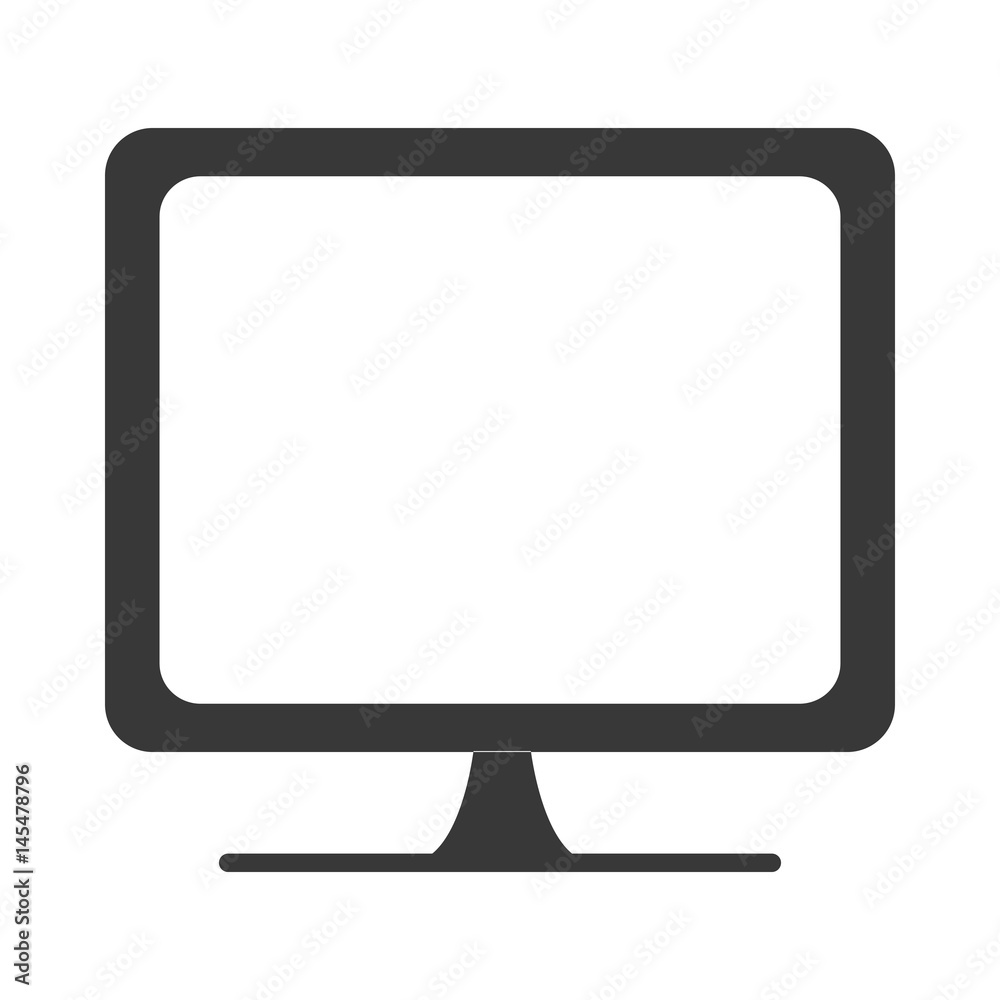 computer icon over white background. vector illustration computer icon over white background. vector illustration