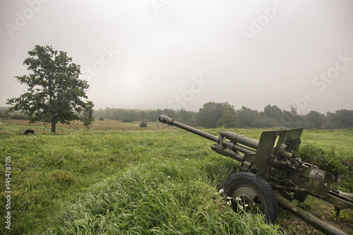 World war two soviet military cannon photo