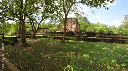 Ancient Ruins of the Royal Palace in Polonnaruwa, Sri Lanka photo