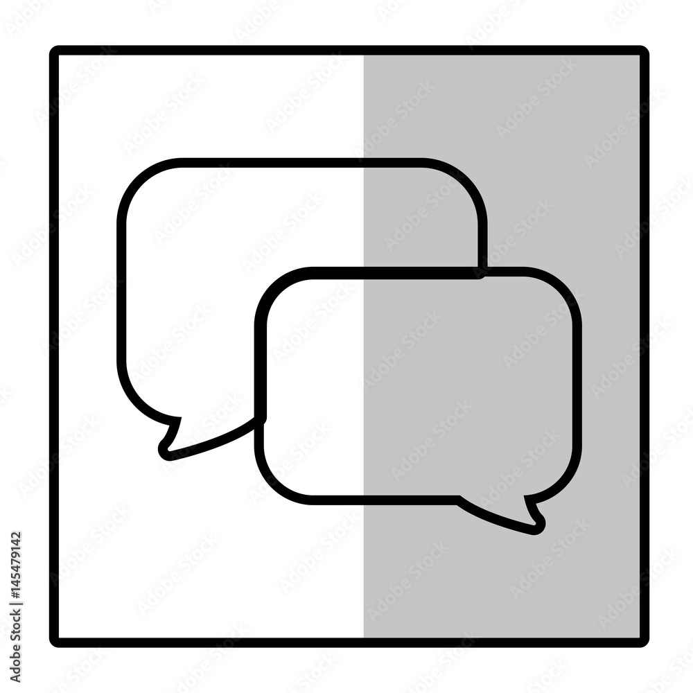 speech bubble icon over white background. vector illustration speech bubble icon over white background. vector illustration