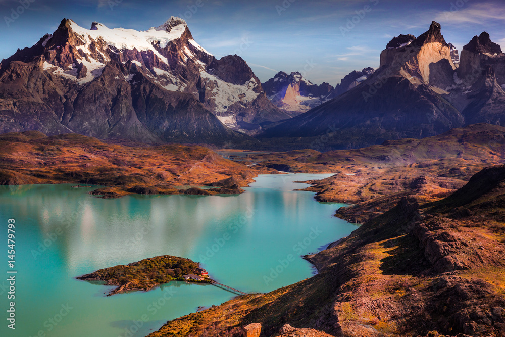 patagonia, mountains, hills,