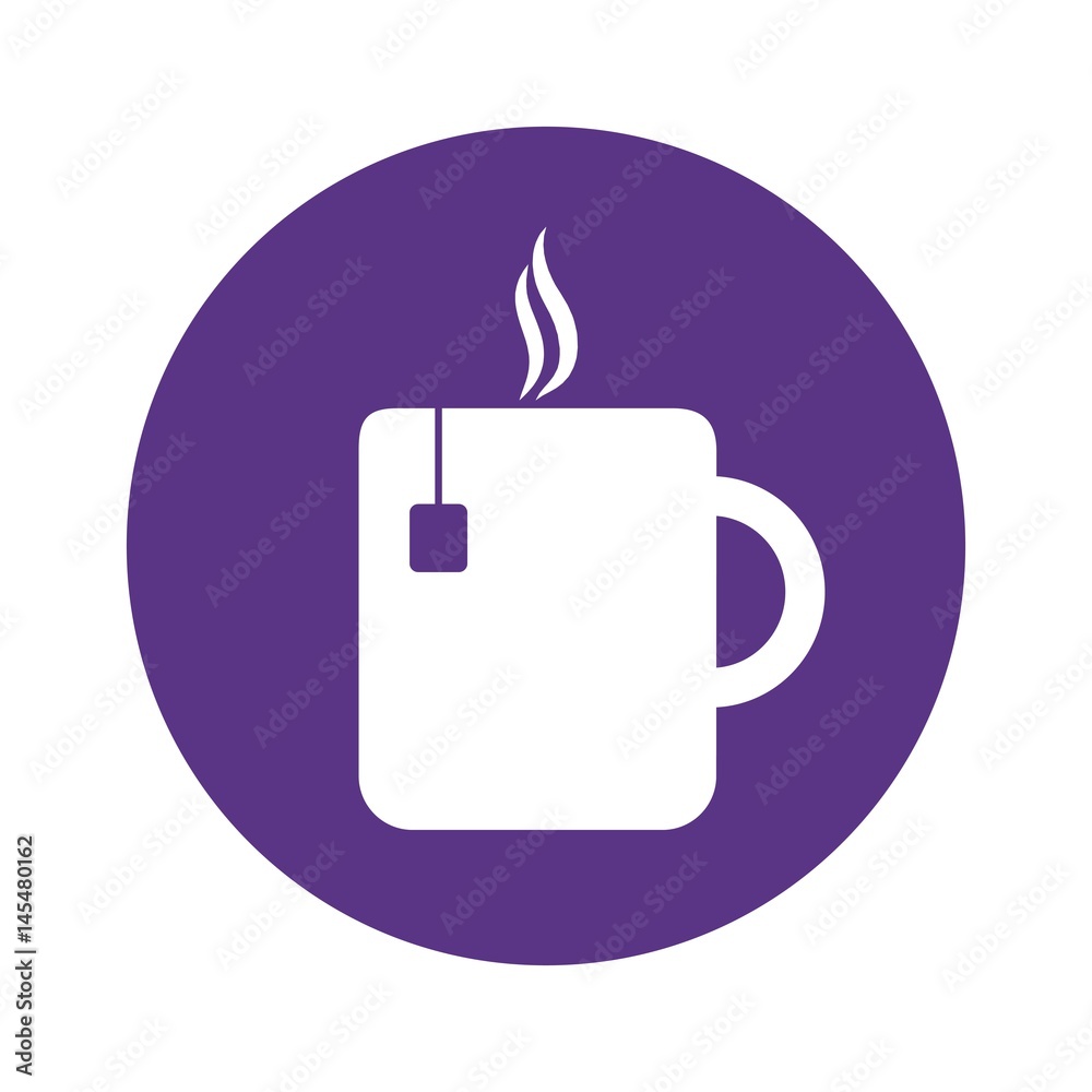 tea cup icon over white background. vector illustration tea cup icon over white background. vector illustration
