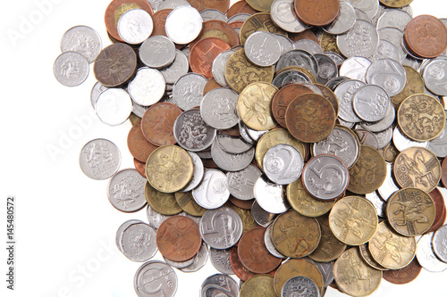 czech coins texture