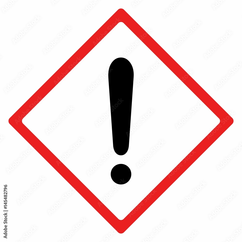Warning sign vector design isolated on white background Warning sign vector design isolated on white background