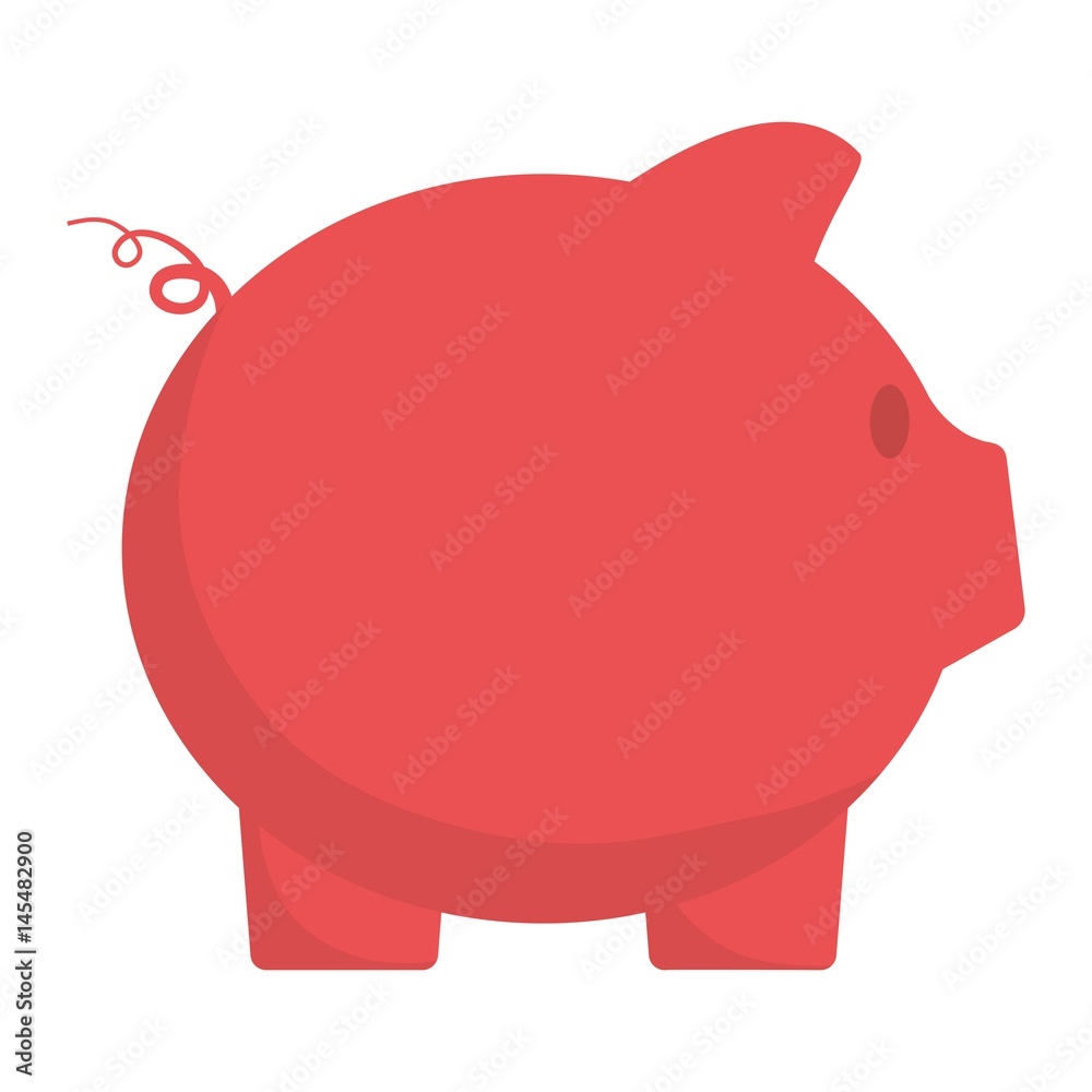 piggy bank icon over white background. vector illustration piggy bank icon over white background. vector illustration