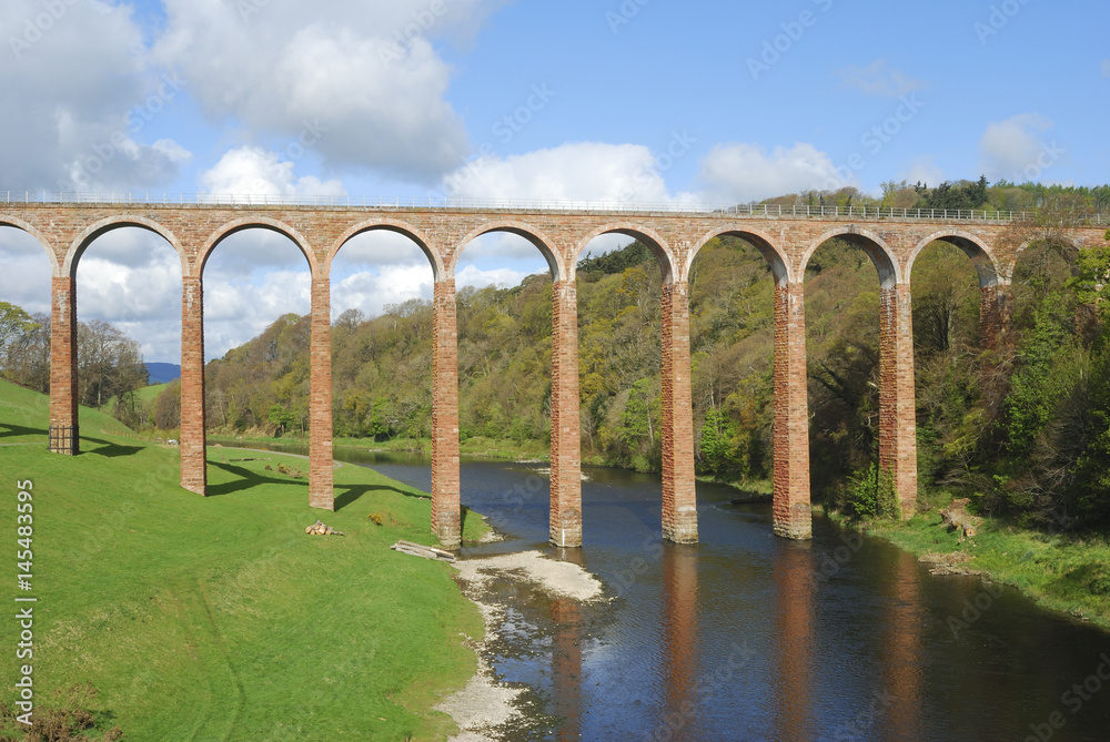 bridge over river Tweed near Melrose at Leaderfoot bridge over river Tweed near Melrose at Leaderfoot