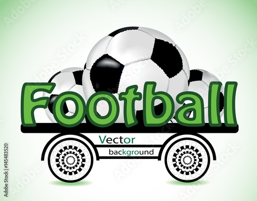 Truck loaded with soccer balls