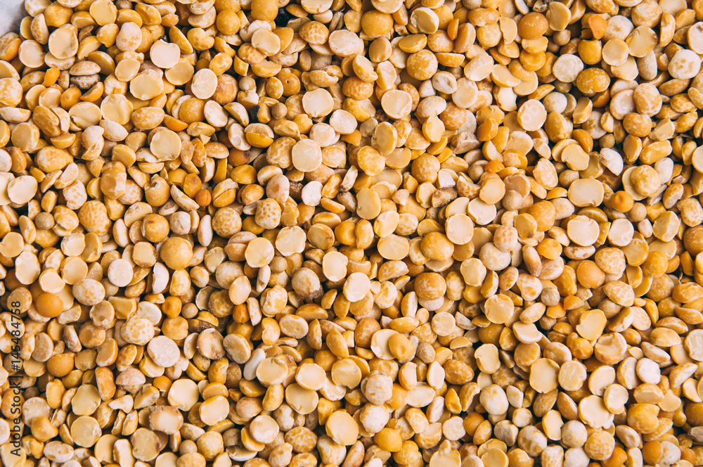 Dried peas on a dark background Dried peas on a dark background