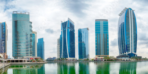 Jumeirah Lake Towers panoramic picture © anastasiapelikh