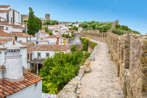 Scenic summer sight in Obidos, Leiria District, Portugal photo