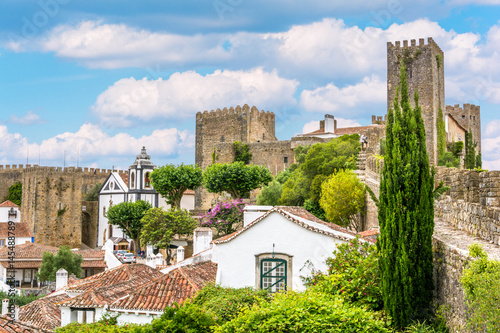 Fotografie Scenic summer sight in Obidos, Leiria District, Portugal